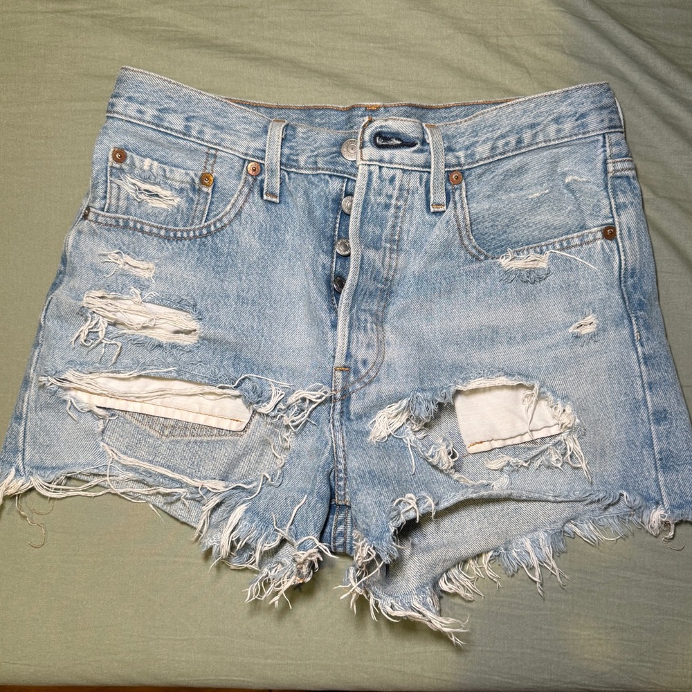 Levi’s 501 Distressed Jean Shorts